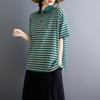 DIMANAF 2026 Summer Women Plus Size New Casual Blouse Shirt Print Short Sleeve Cotton Loose Lady Tops Tees Vintage