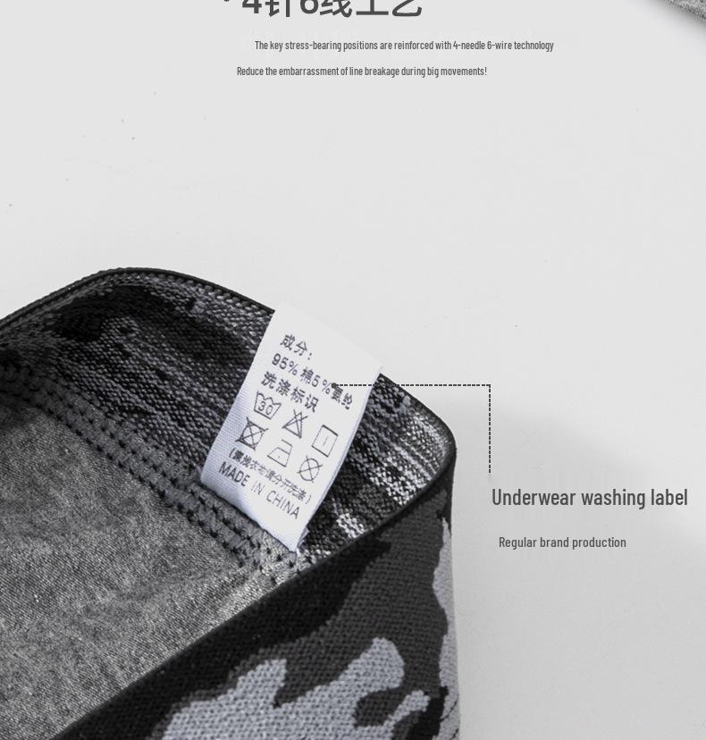 Men's Anti-Friction Cotton Boxer Briefs - Large Size, Breathable for Sports and Running