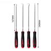 4-piece 160mm Auto Car Oil Seal Screwdrivers Set Hose Removal Hook Set O-Ring Seal Gasket Puller Remover Pick Hooks Repair Tools