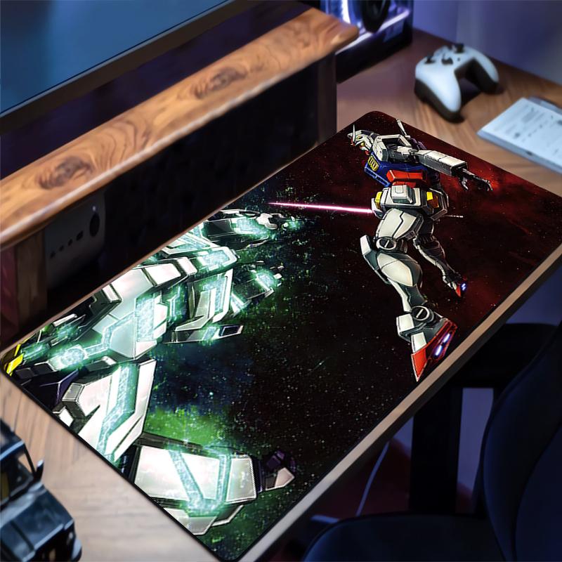Mousepad Mechanical Warrior RX Gundam Rubber Keyboard Pad Non Slip Desk Mouse Mat HD Desk Mat Gaming Mouse Pad Extended Pad