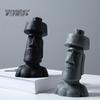Nordic Resin Easter Island Statue Decor for Living Room TV Cabinet