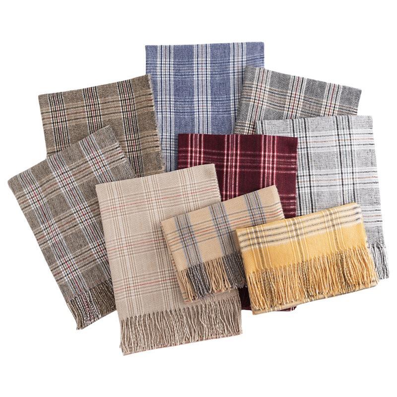 New Street Ladies Commuter Versatile Scarf Shawl Dual-purpose Tassel Extended Imitation Cashmere Scarf