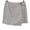 SNIDEL Check Pattern Mini Skirt 1 Gray With Inner Pants Women Used