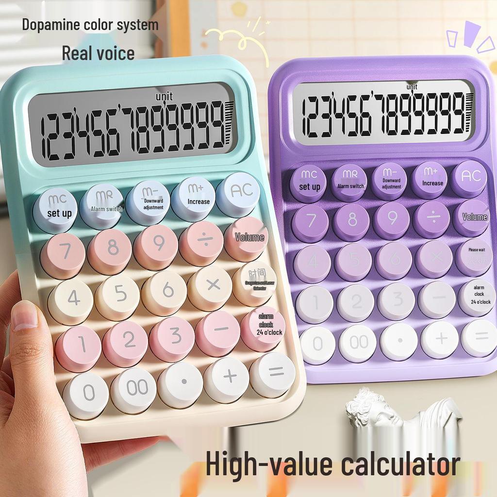 12-Digit Large Screen Gradient Calculator for Students & Office Use