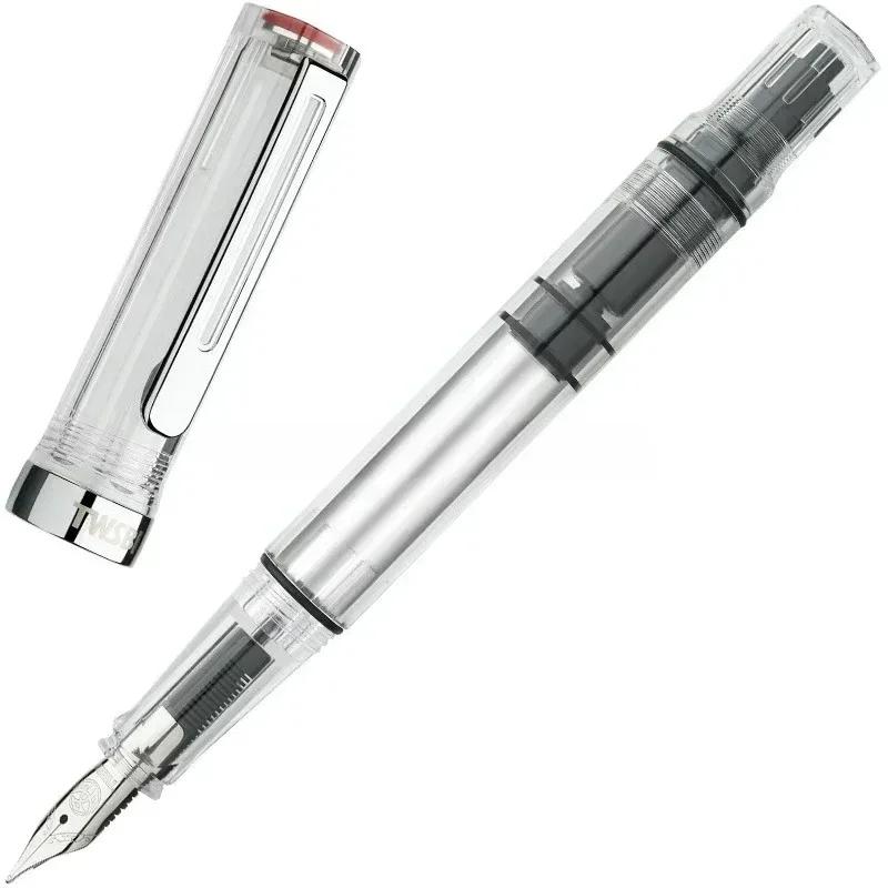 

Новая поршневая ручка TWSBI ECO из прозрачной смолы, держатель для перьевой ручки, большой объем для чернил, принадлежности для письма для студентов, деловые принадлежности, подарок EF(0.4-0.5mm) прозрачный