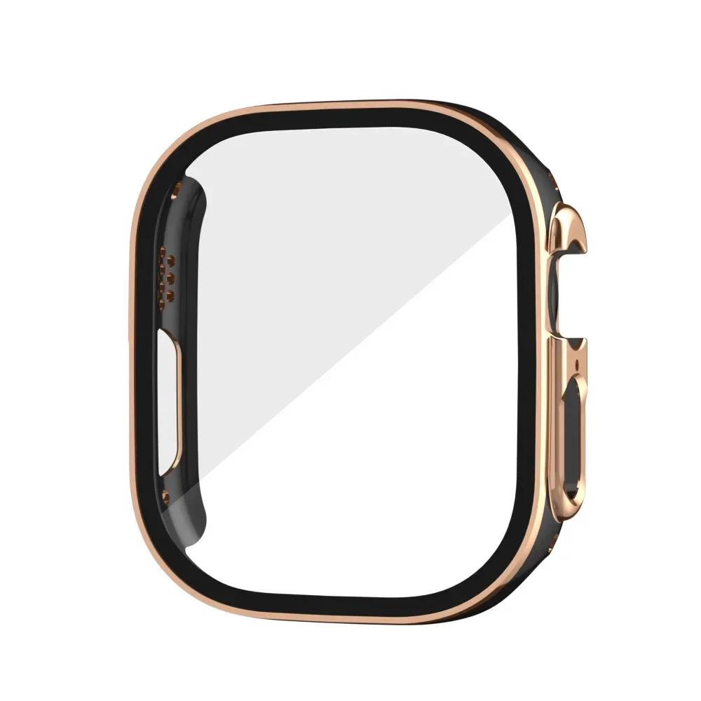 Glass+Case for Apple Watch Ultra 3 2 49mm Screen Protector Frame Cover for iWatch ultra 49 Tempered Protective 49MM Accessories