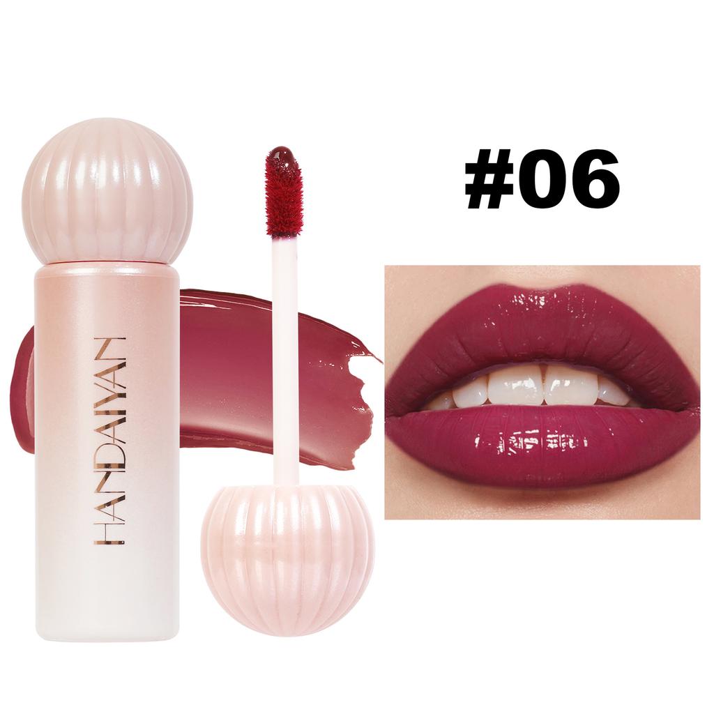 8 Colors Mirror Lip Glaze Highly Pigmented Long-lasting Moisturizing and Nourishing Lip Gloss Liquid Lipstick Women's Cosmetics