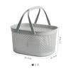 1PC Handheld Shower Basket Plastic Wash Basket New Large Capacity Handheld Storage Basket Portable Space Saving Bath Basket