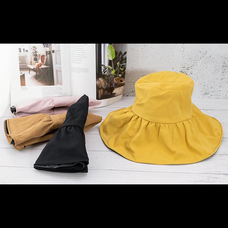 Uv Vinyl Sun Hat With Wide Brim For Women Summer Sun Protection