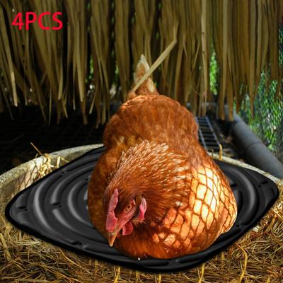 4 Pack Chicken Nesting Box Pads, Washable Pads for Indoor And Outdoor Garden Lawn