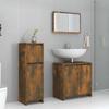 VidaXL Bathroom Furniture Set Storage Cabinet for Sink Bathroom Cupboard Mirror Cabinet 3 Pcs 3143931