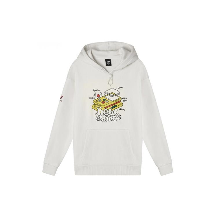 New Balance Graphic Print Hoodie Asia Sizing White Men s AMT11336-IV S