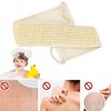 Exfoliating Back Strap With Loofah Sponge Shower Bath Body Scrubber Brush Personal Cleaning Washing Tool
