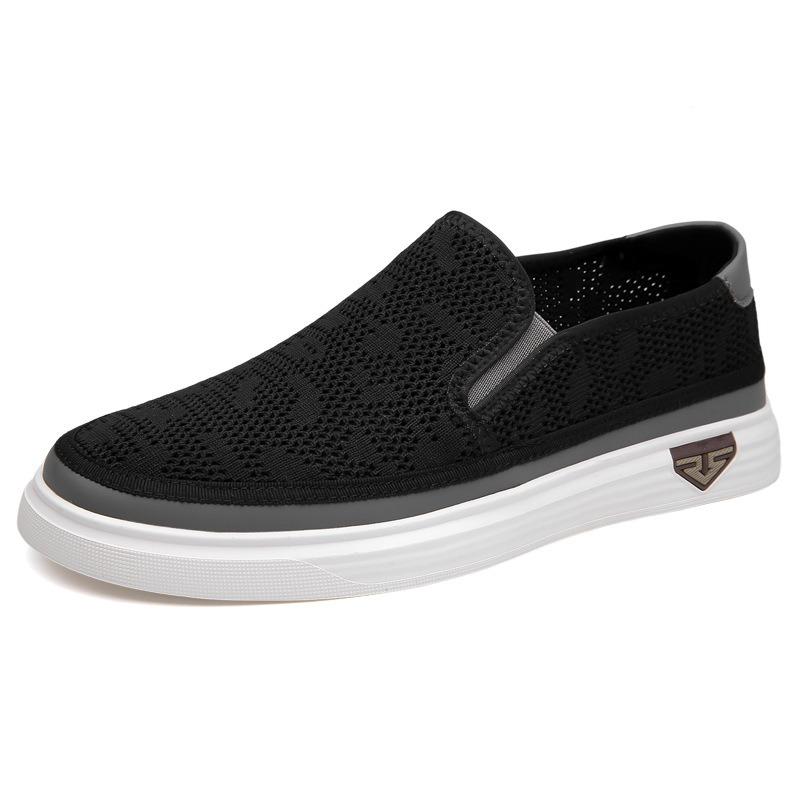 Spring Doudou shoes men's one-pedal lazy soft sole breathable hollow casual fashion men's shoes