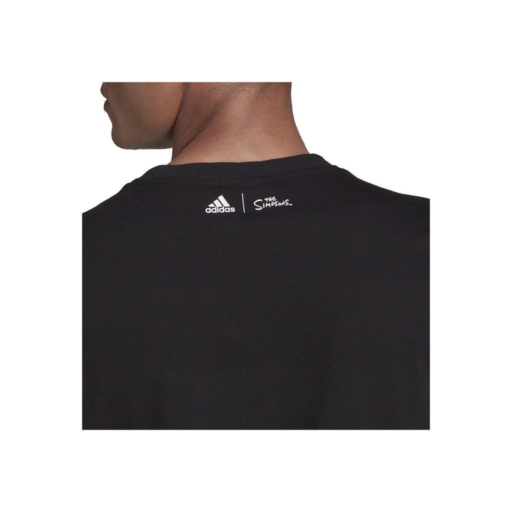 Adidas Cartoon Anime Print Crew Neck Casual Short-Sleeve T-Shirt Men Tops Black GS6314