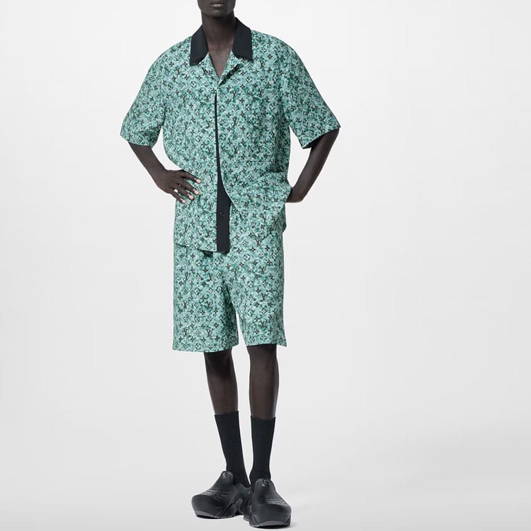 LOUIS VUITTON FW23 Casual Shorts Men's Green 1ABJJ9