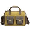 Lishen Men's Crazy Horse Leather Briefcase