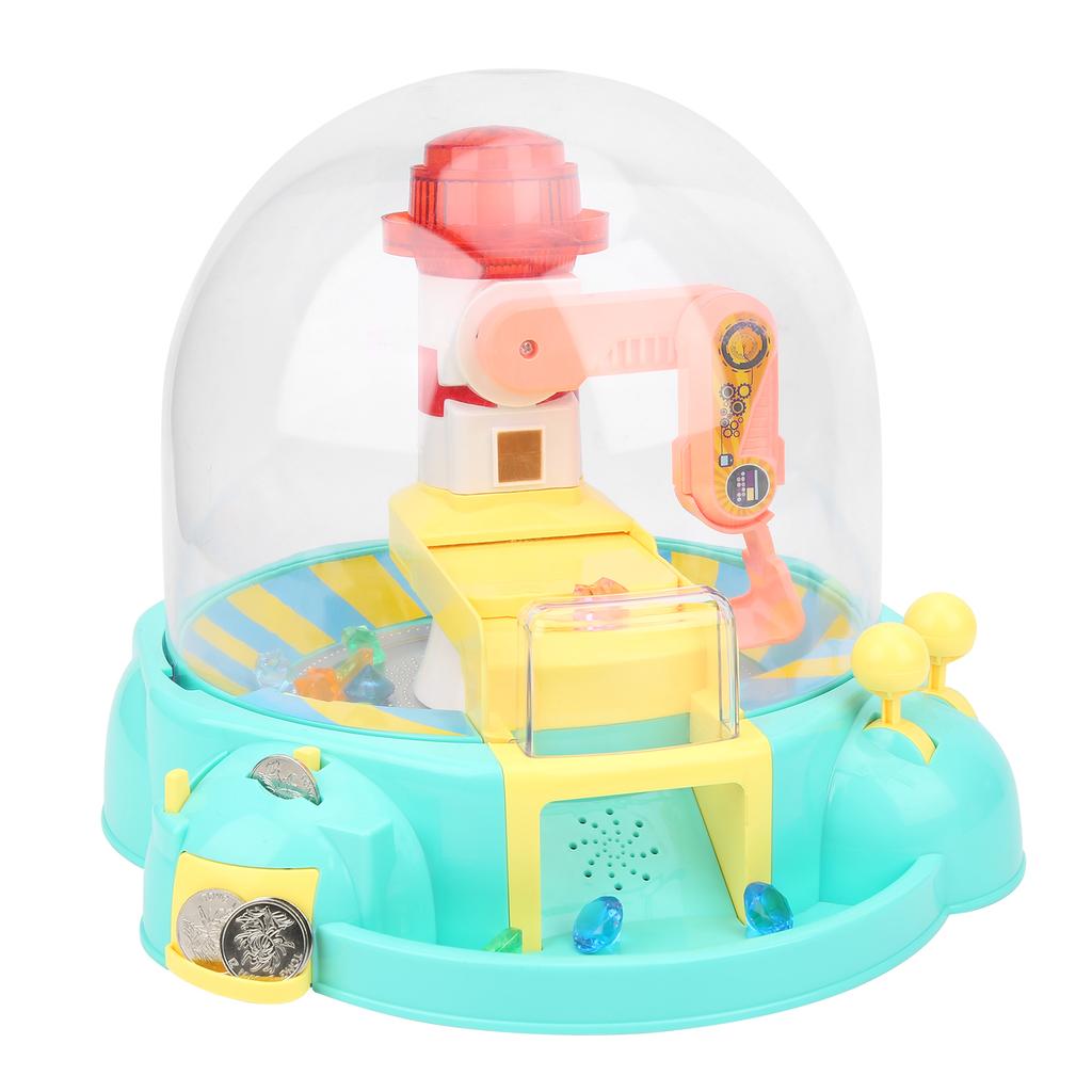 Claw Machine Game Toy Electronic Claw Grabber Machine Toy for Children with Light SoundGreen