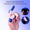Mobile Finger Sleeve Breathable Nightlight Finger Thumb Gloves Sweatproof Anti Slip Splicing Gamers Gloves for PUBG Phone Gaming