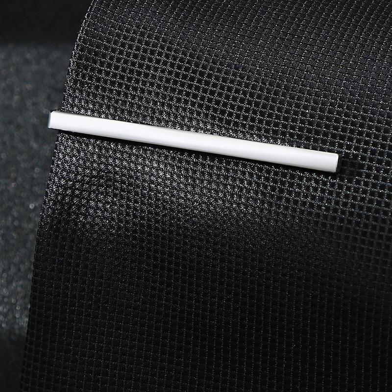 Gentlemen's Classic Minimalist Tie Clip: Gold-Plated, Silver, Gunmetal, Rose Gold Pure Copper Jewelry.