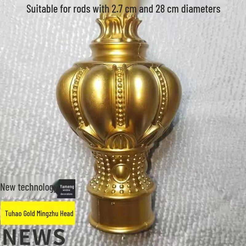 Romersk Stång Lyxig Dekorativ Ändknopp Gardiner Stoppare Tillbehör
