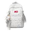 Schoolbag New American Retro Backpack Female Embroidery Letter Simple Travel Backpack Male Junior High School High School Student Schoolbag Female