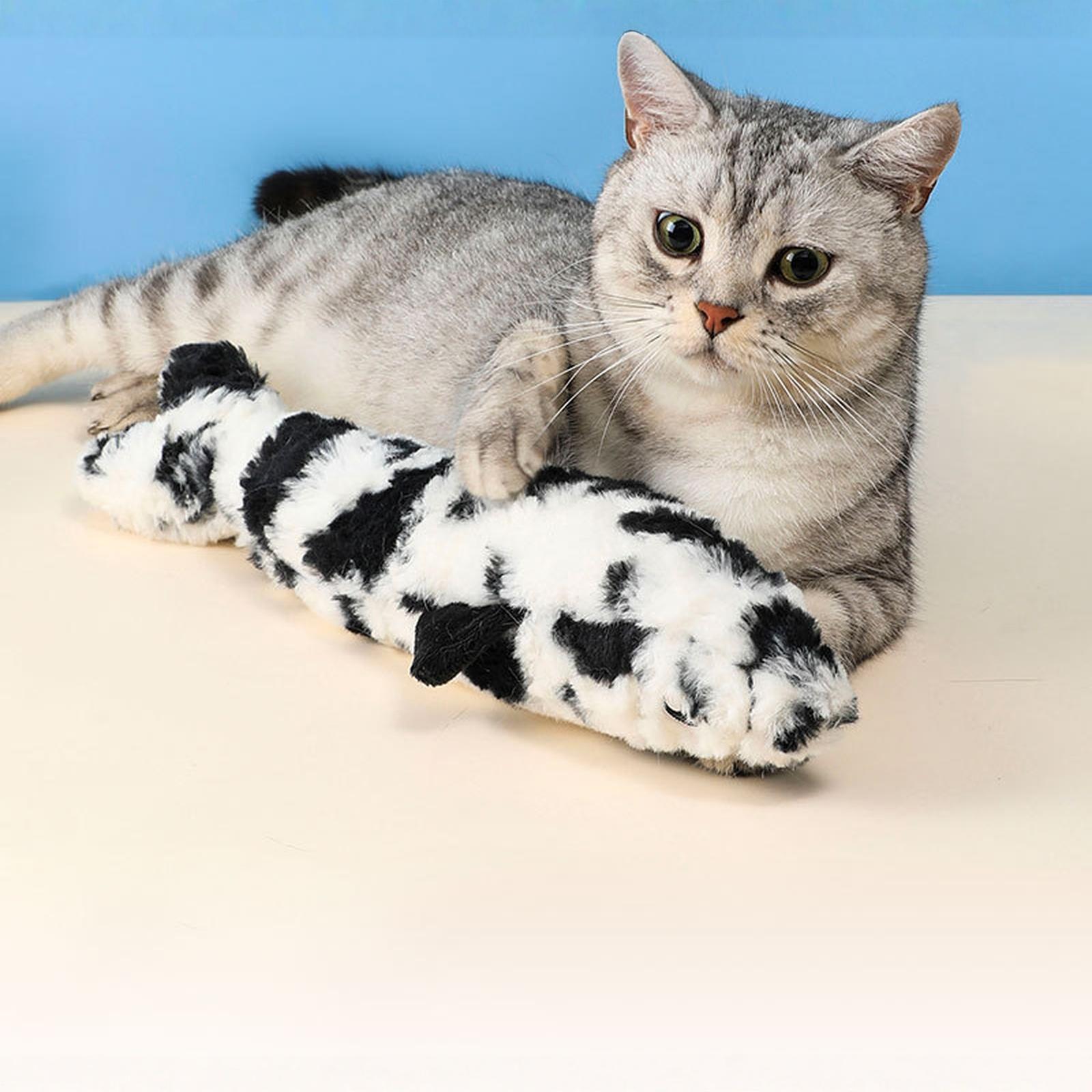 

Fish Toy with North American Imported Catnip Crinkle Sound Kicking Hug Hunting Toy one size