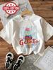 Spring And Summer Casual Unisexs Graphic Top Tee Ice Cream A Le Dolce Vita Gelato Print Shirt Round Neck Shortsleeve Tshirt