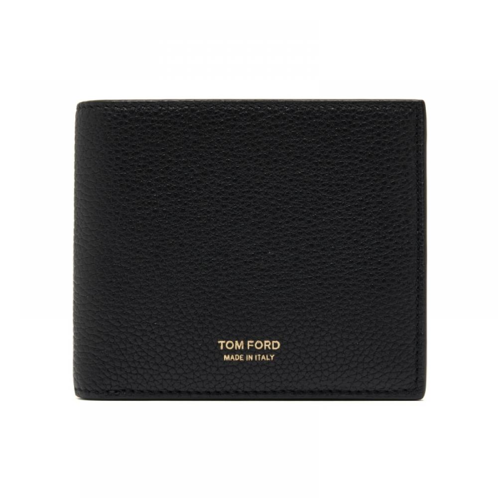 Tom Ford Classic Logo Grain Leather Wallet Y0228 Lcl158g