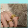 Trendy Korean Style Pig Nose Ring For Women Adjustable Copper Fashionable Geometric Design