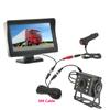 JISUIDA car rearview camera display night vision 4.3" TFT LCD HD screen parking LED parking camera is used for parking.