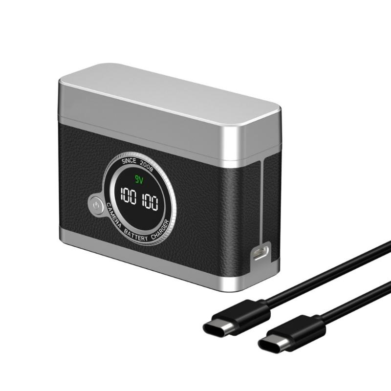

Double Slot Fast Charger For FZ100 Battery With LCD Display And Card Storage For A7M4/A6700/A7M3/A7R5/ZVE10 Cameras