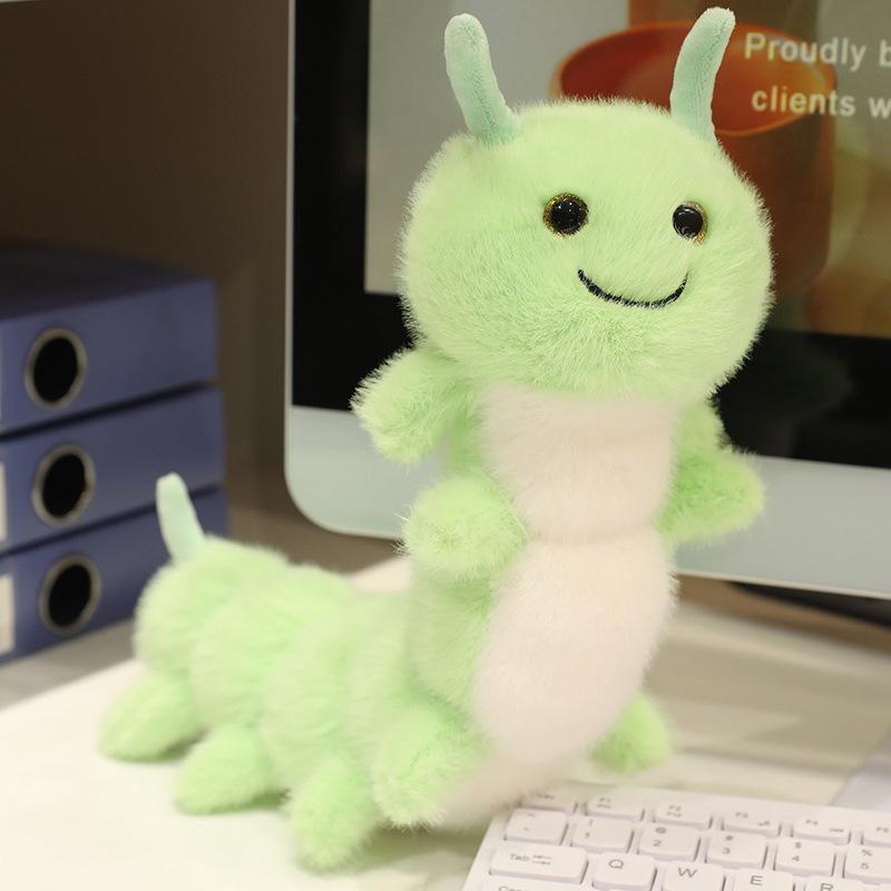 

Милая милая кукла-гусеница, плюшевая игрушка, кукла-гусеница зеленого цвета, детская успокаивающая кукла 30cm