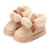 Fleece Cotton Slippers Autumn and Winter Home Indoor Cute Versatile Bag Heel Cotton Shoes Wear Soft-soled Warm Snow Boots
