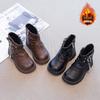 2025 Winter Kids' British-Style Martin Boots: Trendy, Cotton-Lined, Short Girls' Boots