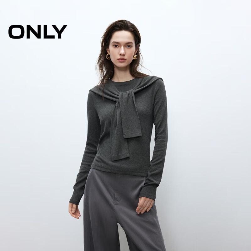 ONLY Women's Preppy Striped Slim-fit Long Sleeve T-shirt