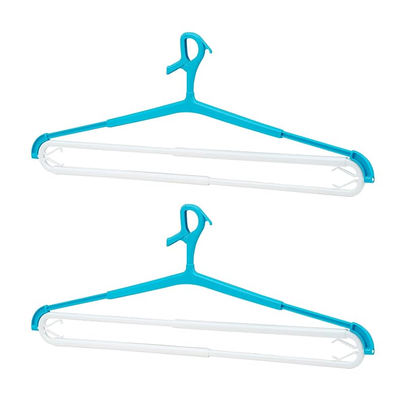 LEC "5-Hanging" Double Large Bath Towel - Sweatshirt Hanger (Set of 2) W-425