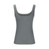 Women Tops U-Neck Sleeveless Slim Fit Solid Color Tank Tops Ribbed Elastic Summer Casual