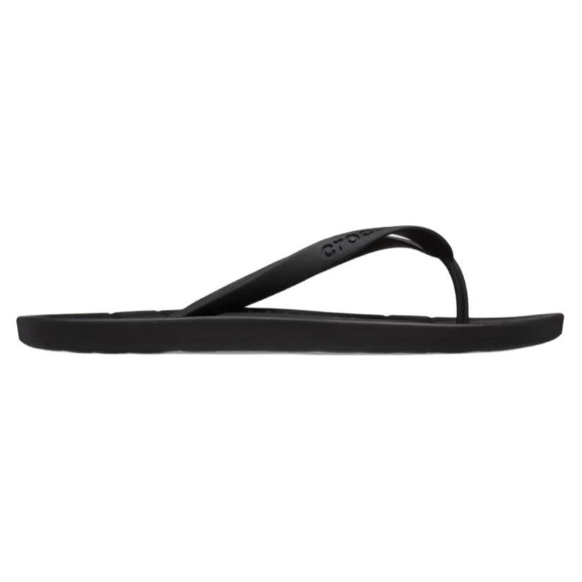 Crocs Round Toe Open Toe Non-Slip Flip Flops Unisex Footwear Black 210089-001