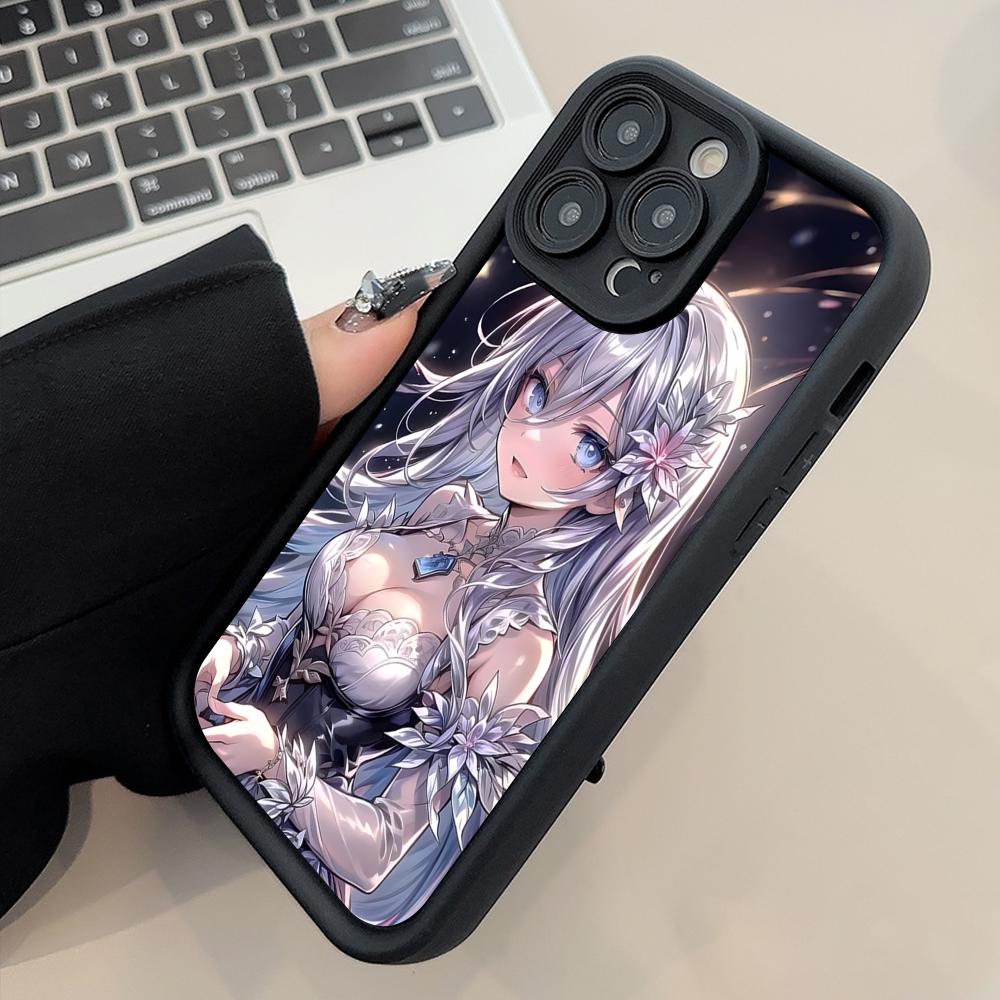 Date a Live Mio Takamiya Thicken TPU Mobile Phone Case for iPhone 17 16 15 14 13 12 11 Air Pro Max Plus Colorful Cover