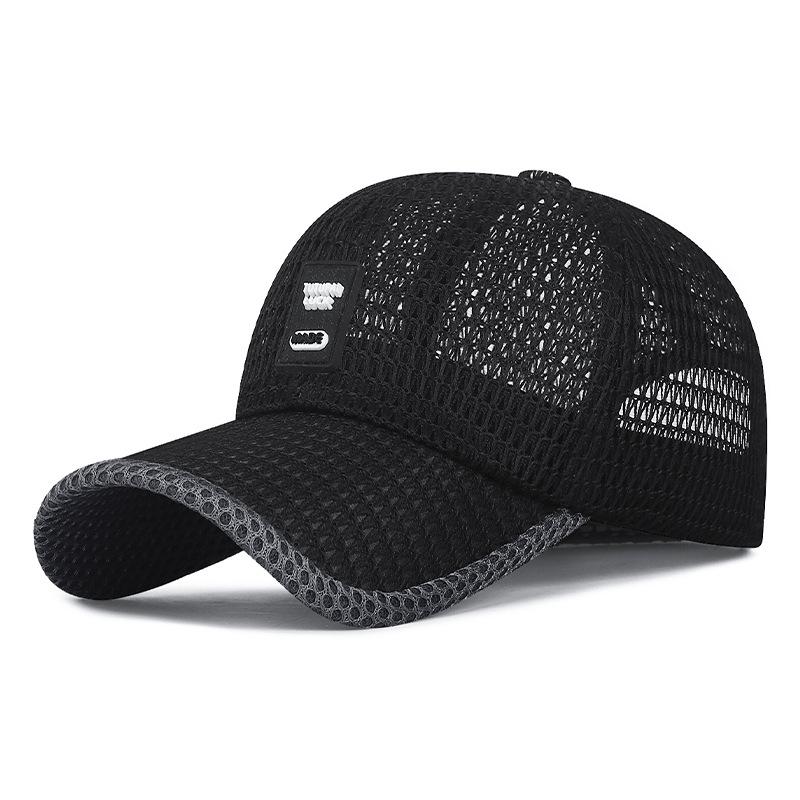 Men's Summer Mesh Baseball Cap - Breathable Sun Protection for Outdoor Travel and Fishing