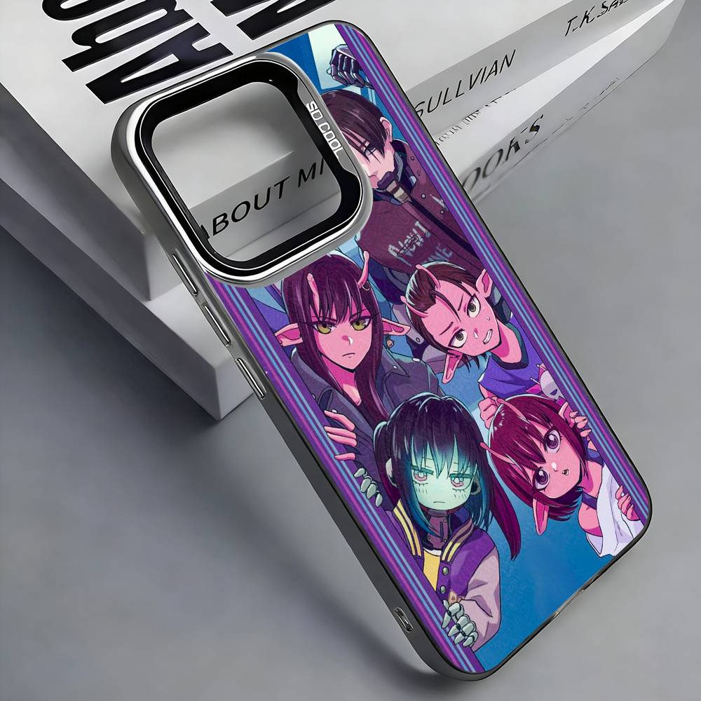 M-Milky S-Subway Anime Colorful Silver Back Phone Case For IPhone 17 16 15 14 13 12 11 Plus Pro Max Plus