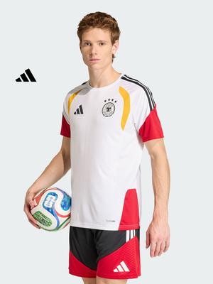 Adidas Germany Climacool Tiro Round-neck Pullover Short-Sleeve Basic Football Shirt for Men