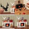 Realistic Fireplaces Zakka Realistic Pretend Play Display Candy Cane Model Toy For 1:12 Doll House Home Scene Decoration