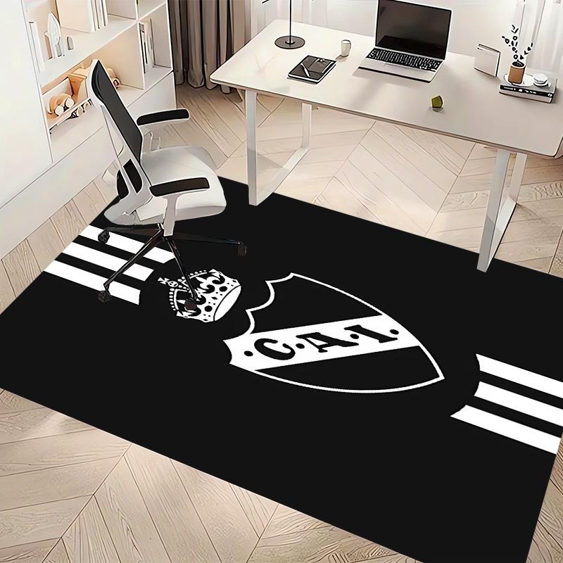 Club Atlético Independiente Print Area Rug - Soft, Washable Non-Slip Indoor Mat for Office Chairs, Living Room, Home Office Decorative Rug