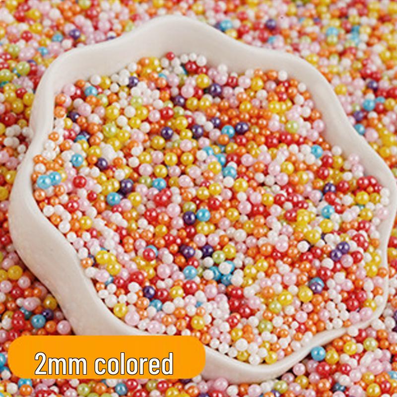 Decorações de Bolo de Pérolas de Açúcar Brancas, Douradas e Prateadas - Bolinhas Redondas para Confeitaria, Sorvete e Panificação - Pérolas de Açúcar Coloridas Mistas em Forma de Agulha.