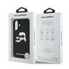 Karl Lagerfeld KLHMP16SSKCHPPLK iPhone 16 6.1" Black/black Hardcase Silicone Double Heads Print MagSafe