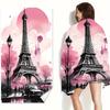 1PC Eiffel Tower Pattern Beach Towel Vintage Microfiber For Seaside Pool Camping Travel Yoga Fitness
