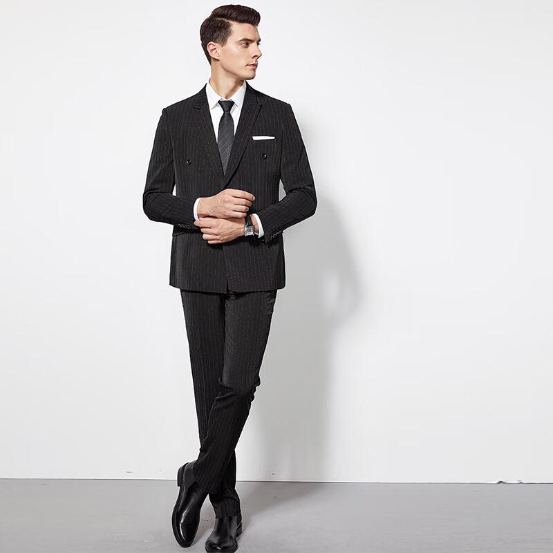 Shanshan Men's Striped Business Suit Set
