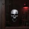 Scary Party Supplies for Halloween Skull Static Window Stickers, Realistic Glass Decals, Waterproof PVC Reusable Bathroom Film Clings, Removable